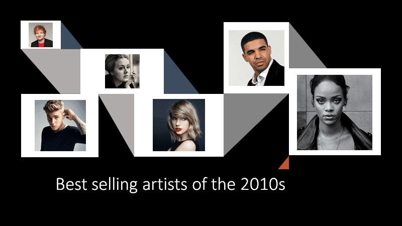 Best selling artists of the 2010s