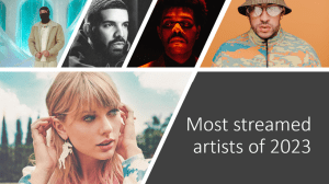 2023 most streamed artists on Spotify