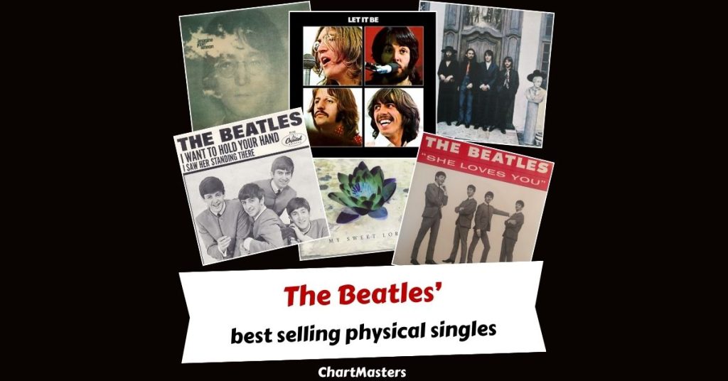 The best selling singles by the Beatles